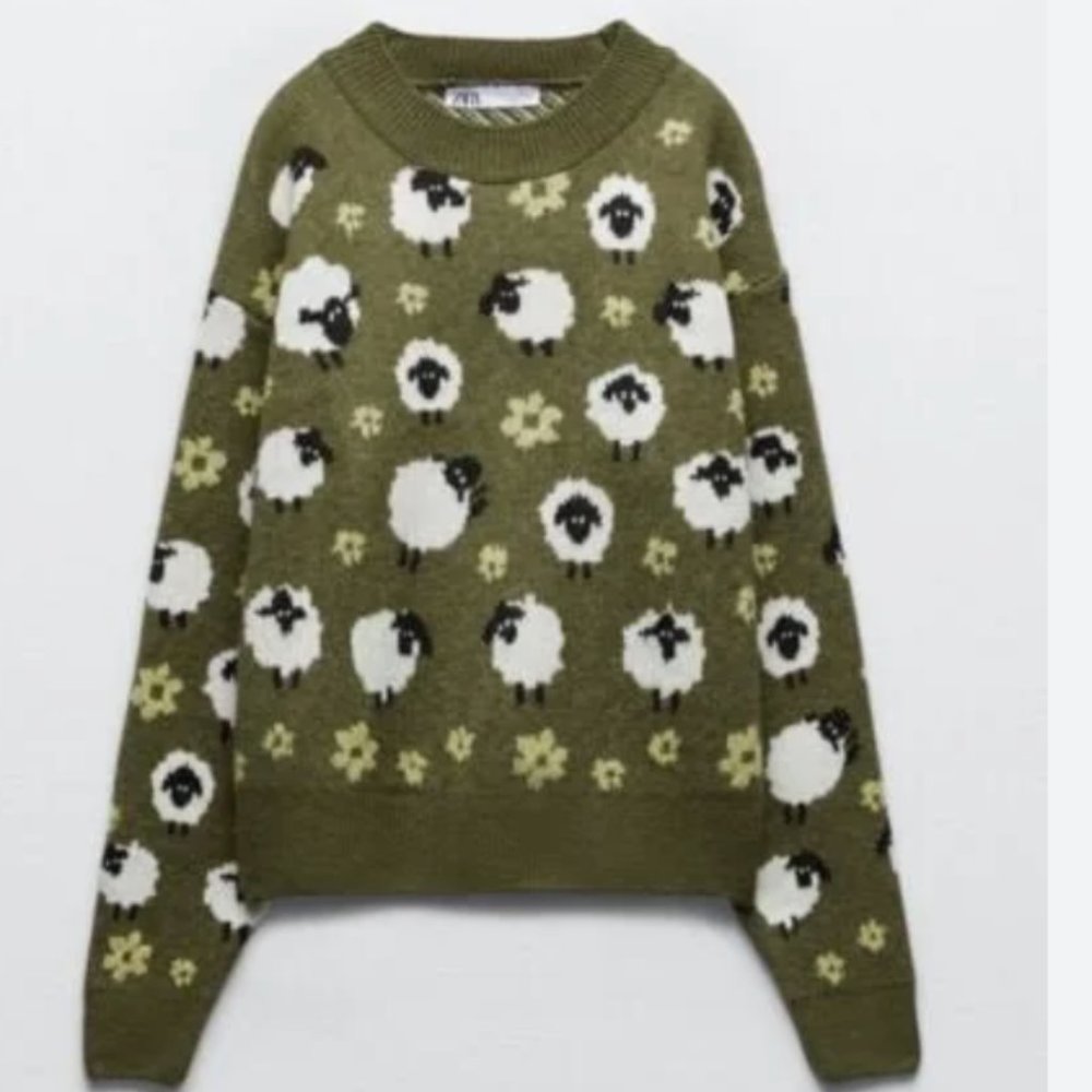 Zara Sheep Sweater Size M
